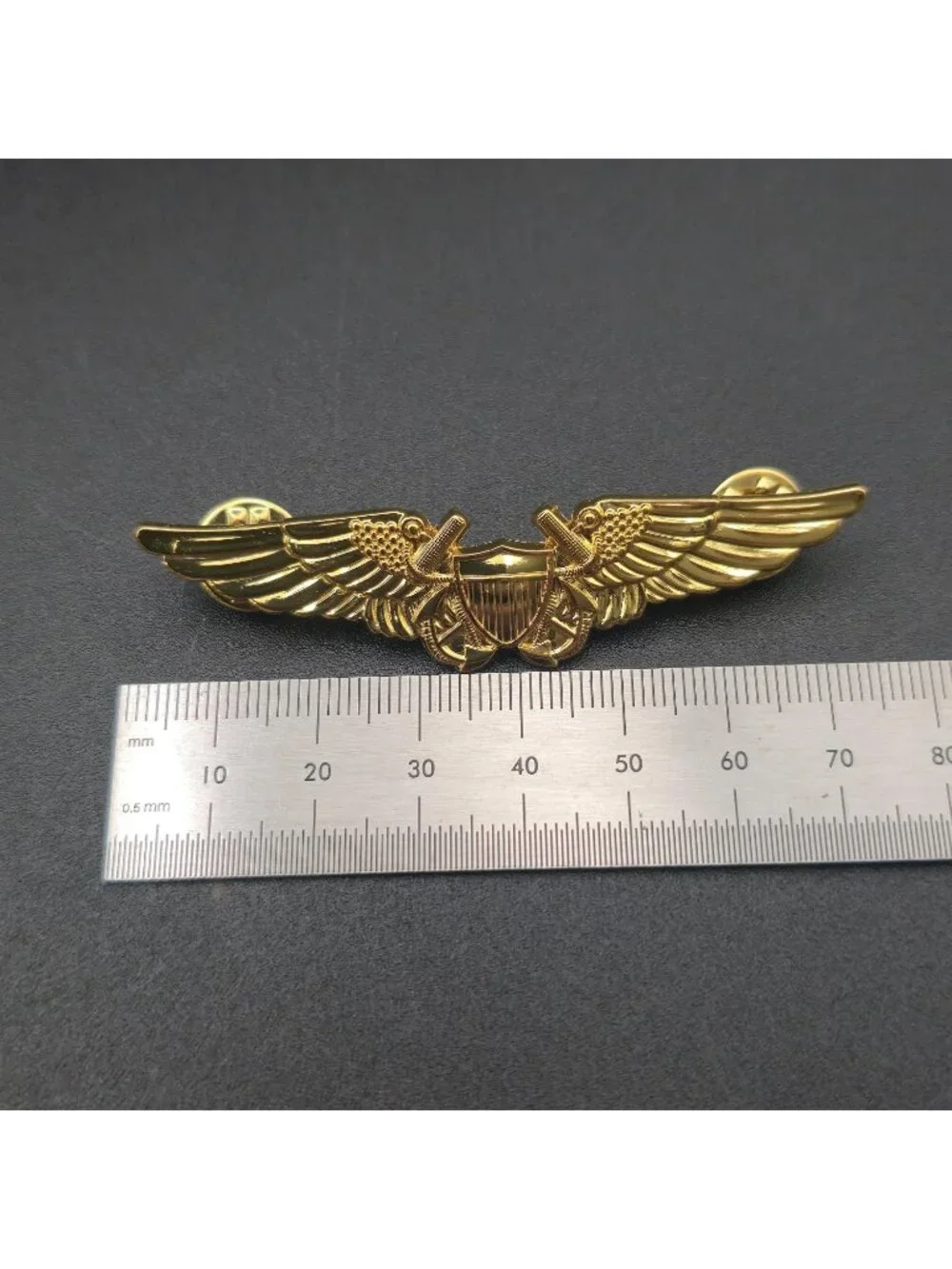 US Navy Naval Flight Officer Gold Wings Insignia Military Pin B1573